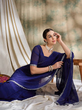 Womens Fashion Ethnic Blue Color Sarees-MLSHWSA1627BLU0ONE